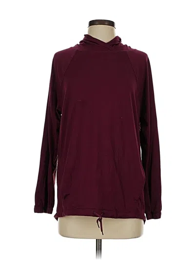 Pre-owned Marika Pullover Hoodie In Burgundy