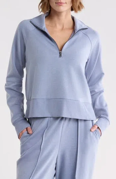 Marika Regina Quarter Zip Pullover In Blue