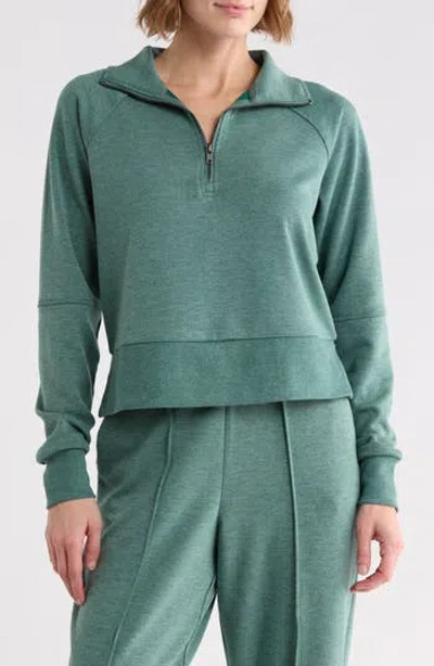 Marika Regina Quarter Zip Pullover In Green