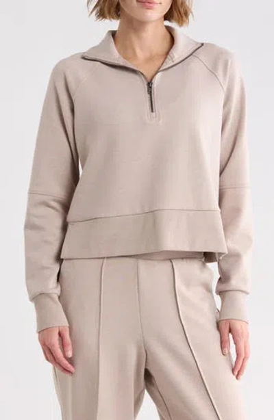 Marika Regina Quarter Zip Pullover In Neutral