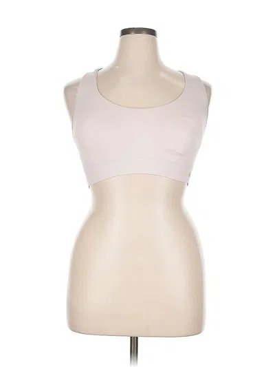 Pre-owned Marika Sport Tank Top Ivory Strapless Neckline Tops In White