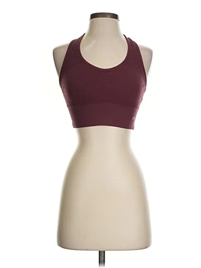 Pre-owned Marika Sports Bra In Burgundy