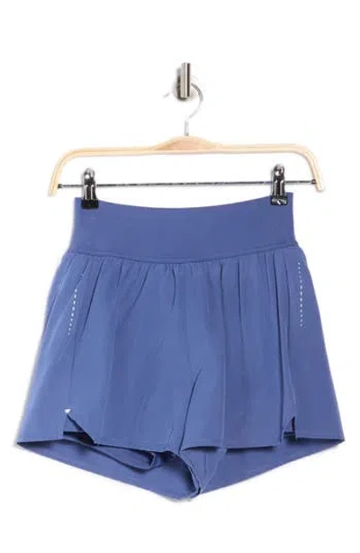 Marika Stassi High Waist Active Shorts In Blue
