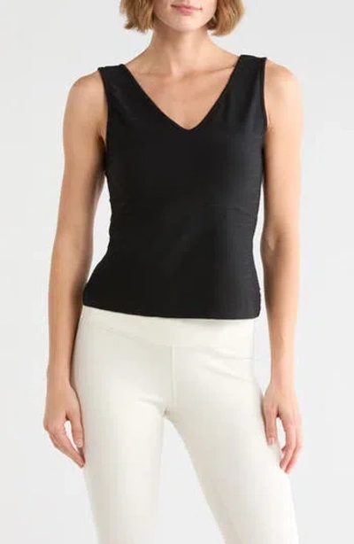 Marika Susie V-neck Tank Top In Black