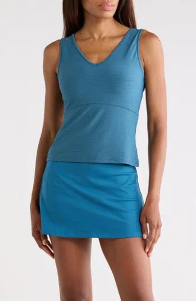 Marika Susie V-neck Tank Top In Blue