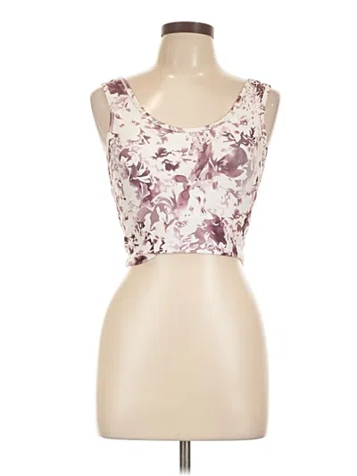Pre-owned Marika Tank Top Burgundy Strapless Neckline Tops