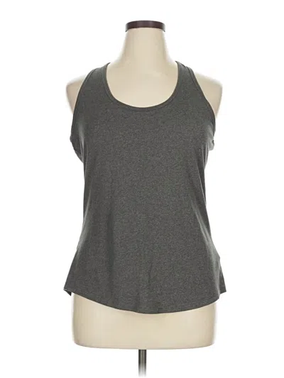 Pre-owned Marika Tank Top Gray Halter Neckline Tops