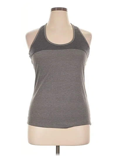 Pre-owned Marika Tank Top Gray Halter Neckline Tops