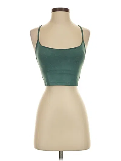 Pre-owned Marika Tank Top Green Halter Neckline Tops