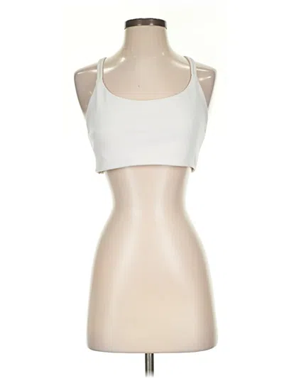 Pre-owned Marika Tank Top Ivory Square Neckline Tops In White