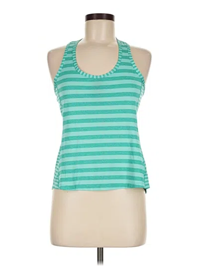 Pre-owned Marika Tank Top Teal Halter Neckline Tops