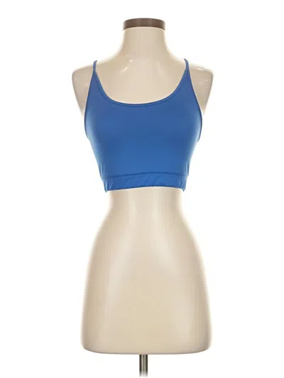 Pre-owned Marika Tek Tank Top Blue Strapless Neckline Tops