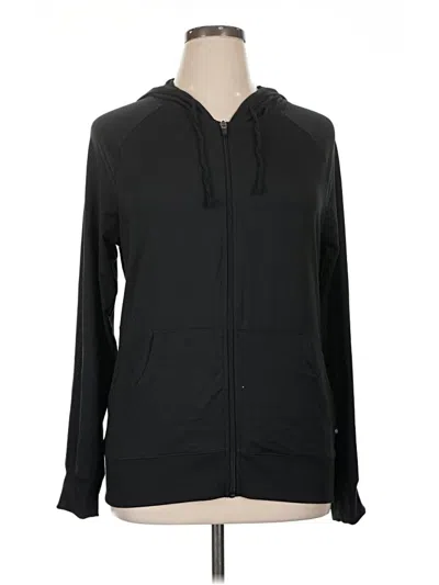 Pre-owned Marika Zip Up Hoodie In Black