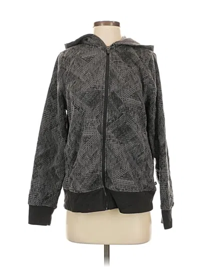 Pre-owned Marika Zip Up Hoodie In Gray