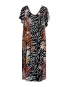 Marila Woman Midi Dress Black Size Onesize Viscose In Black