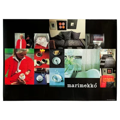 Pre-owned Marimekko 1979  Promotional Poster In Black