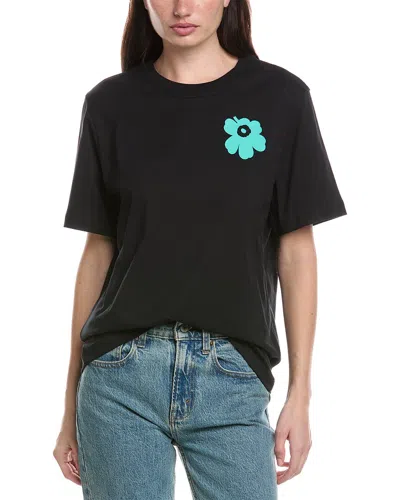 Marimekko Ae Embla Unikko Placement T-shirt In Black