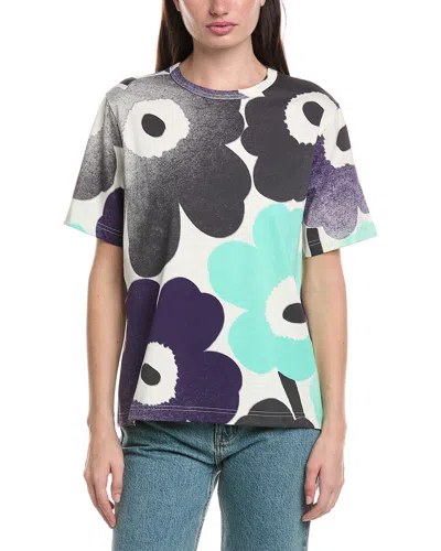 Marimekko Ae Erna Unikko T-shirt In Brown