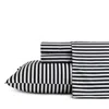 Marimekko Ajo Cotton Percale Four Piece Sheet Set, Full In Black