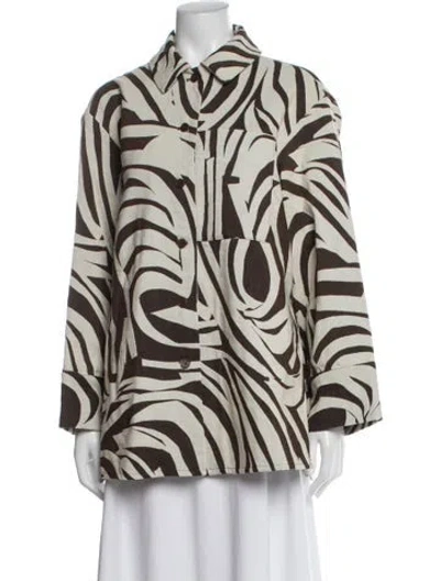 Pre-owned Marimekko Animal Print Jacket In Multi