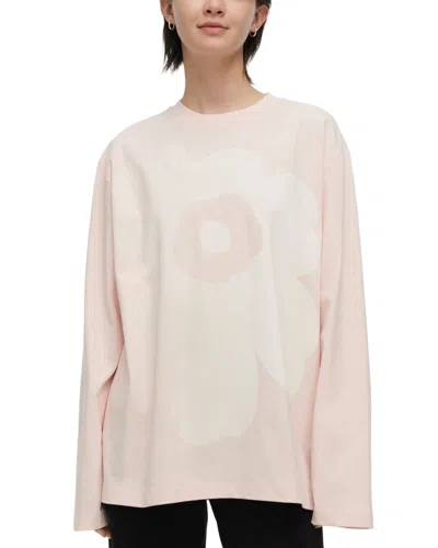 Marimekko Biitti Unikko Placement Kioski Jersey Shirt In Pink