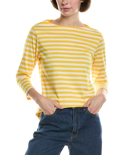 Marimekko Boatneck Slim T-shirt In Orange