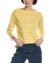 Marimekko Boatneck Slim T-shirt In Orange