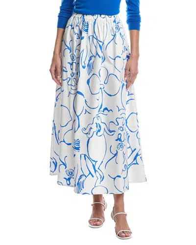 Marimekko Buless Baluns Midi Skirt In Blue