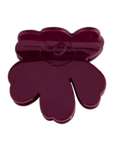 Pre-owned Marimekko Burgundy Single Hair Clip W/tags