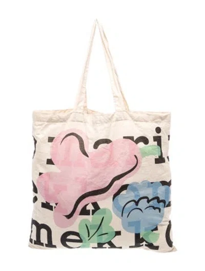 Pre-owned Marimekko Canvas Tote In Neutral