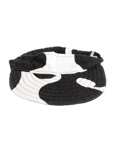 Pre-owned Marimekko Cotton Visor In Black/white