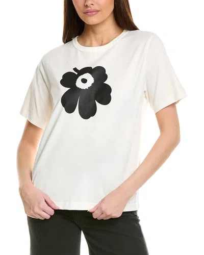Marimekko Erna Ii Unikko Placement T-shirt In White