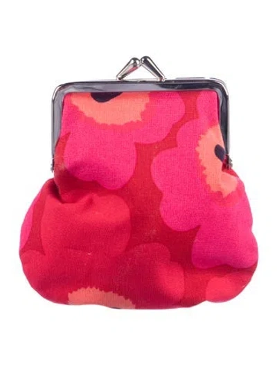 Pre-owned Marimekko Floral Print Wallet In Multi