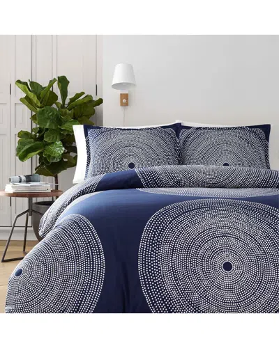 Marimekko Fokus Comforter Set In Blue