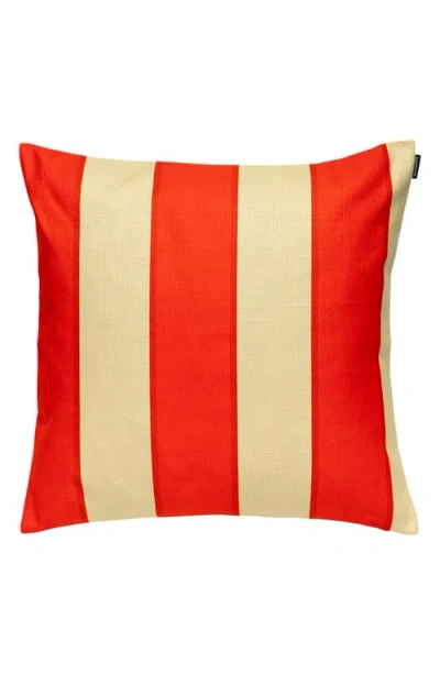 Marimekko Galleria Stripe Accent Pillow Cover In Red