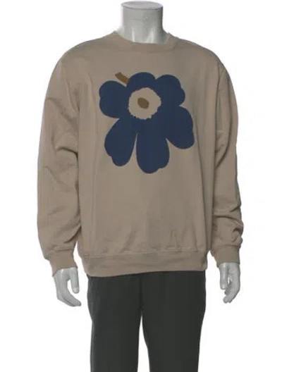 Pre-owned Marimekko Graphic Print Crew Neck Pullover In Neutral