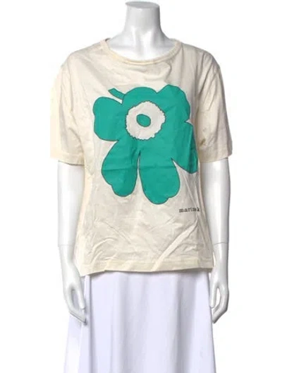 Pre-owned Marimekko Graphic Print Crew Neck T-shirt In Multi