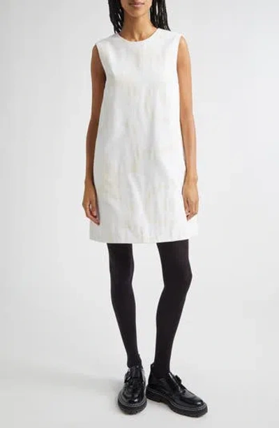 Marimekko Hahmo Unikko Jacquard Faille Shift Dress In White