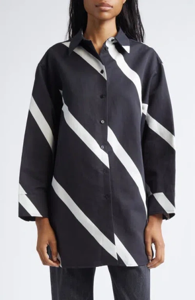 Marimekko Heitto Basso Cotton & Linen Button-up Shirt In Multi