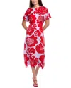 Marimekko Helea Pioni Maxi Dress In Red