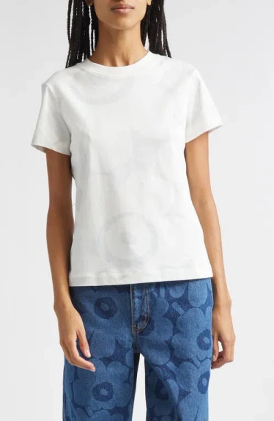 Marimekko Heleys Unikko Cotton T-shirt In White
