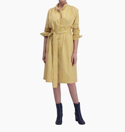 Marimekko Ilmassa Dress In Yellow Stripe In Multi