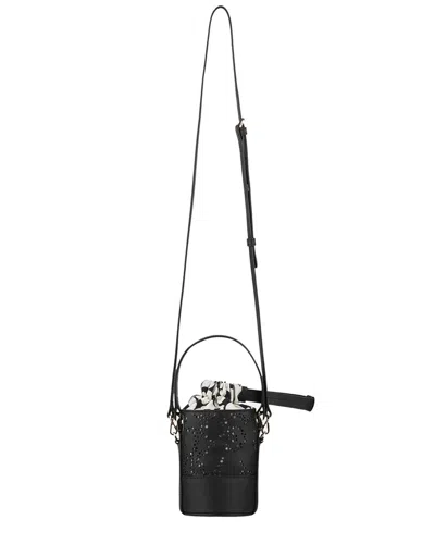 MARIMEKKO MARIMEKKO IMPRINT NANO UNIKKO LEATHER BUCKET BAG