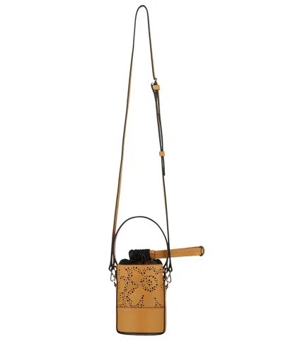 MARIMEKKO MARIMEKKO IMPRINT NANO UNIKKO LEATHER BUCKET BAG