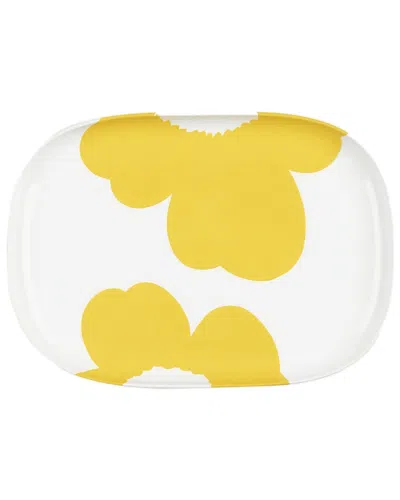Marimekko Iso Unikko Serving Dish In Yellow