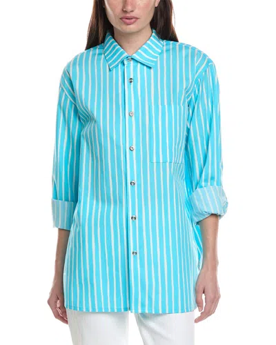 Marimekko Jokapoika Button Front Shirt In Blue