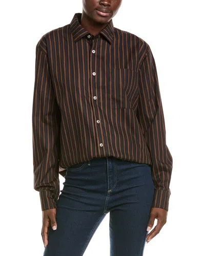 Marimekko Jokapoika Kioski Cotton Shirt In Brown