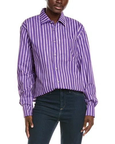 Marimekko Jokapoika Kioski Cotton Shirt In Purple