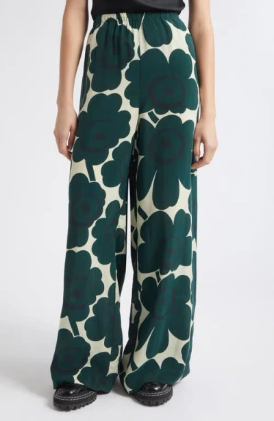 Marimekko Kaaos Unikko Wide Leg Trousers In Multi