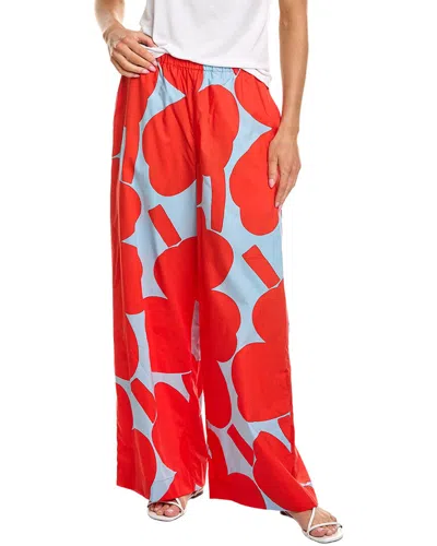 Marimekko Kappale Unikko Pant In Red